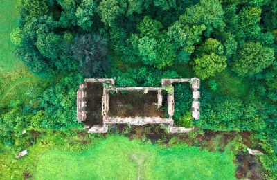 Castle for sale Słobity, Warmia-Masuria, Drone view