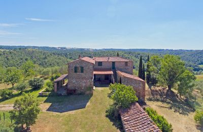 Farmhouse for sale Asciano, Tuscany:  RIF 2982 Blick auf Anwesen