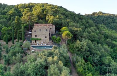 Church for sale 06060 Lisciano Niccone, Umbria, Drone view