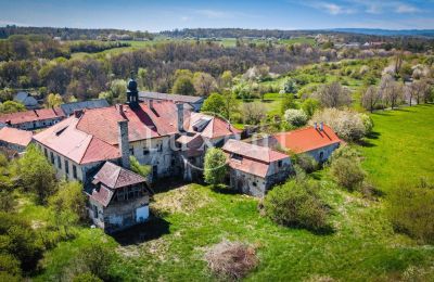 Castle for sale Brody, Zámek Brody, Ústecký kraj, Drone view