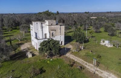Country home for sale Oria, Apulia, Drone view