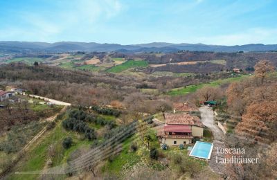 Farmhouse for sale Marciano della Chiana, Tuscany:  RIF 3055 Blick auf Haus und Umgebung