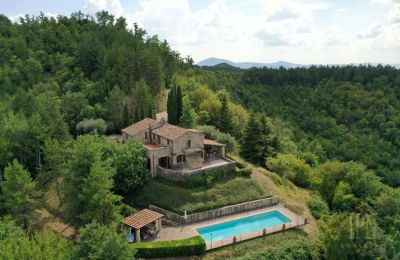 Character properties, Umbrian farmhouse in forest location with fabulous valley view