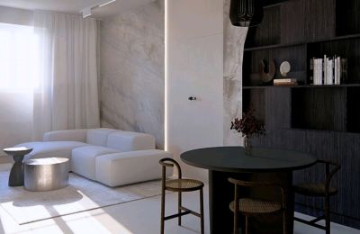 Castle Apartment for sale Lubiechowo, West Pomerania,, Salon - projekt aranżacji 