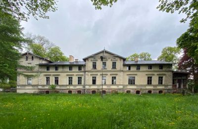 Castle for sale Stradzewo, Pałac w Stradzewie, West Pomerania, Front view