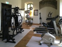 Fitness room in Posterstein manor house
