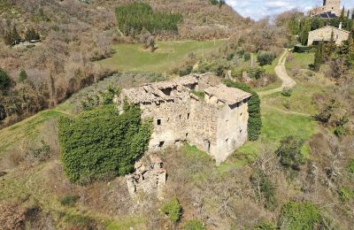 Medieval Castle for sale 06026 Pietralunga, Umbria:  Drone