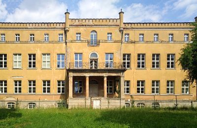 Castle for sale powiat gorzowski, gmina Witnica, Dąbroszyn, Pałac w Dąbroszynie, Lubusz, Front view
