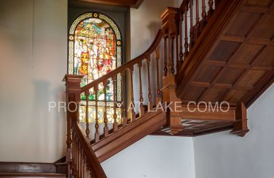 Historic Villa for sale Torno, Lombardy:  Stained Glass Window