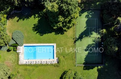 Historic Villa for sale Griante, Lombardy:  Shared Pool and Tennis cours