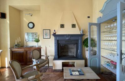 Historic Villa for sale Bee, Piemont, Kamin