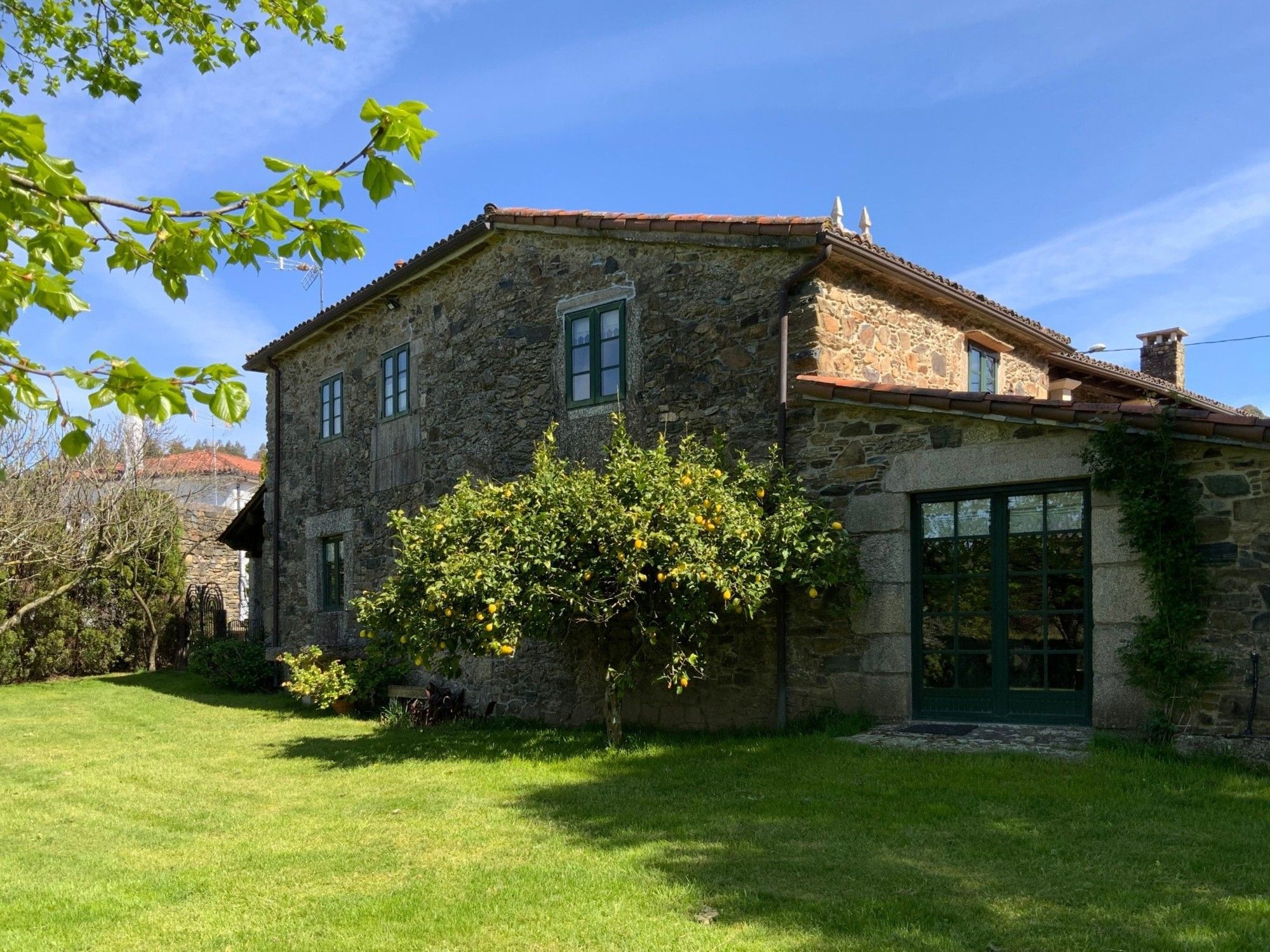 Traditional country stone house in Galicia
