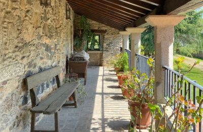 Country home for sale Melide, Cabazás, Galicia, Balcón con vistas