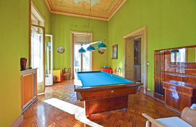 Historic Villa for sale Liguria, Billiard room
