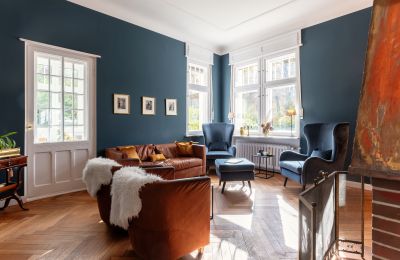 Historic Villa for sale 13465 Frohnau, Berlin,, Kaminzimmer 