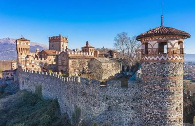 Medieval Castle for sale Pavone Canavese, Piemont, Drone view