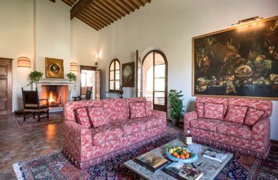Historic Villa for sale Torrenieri, Tuscany, Living Room