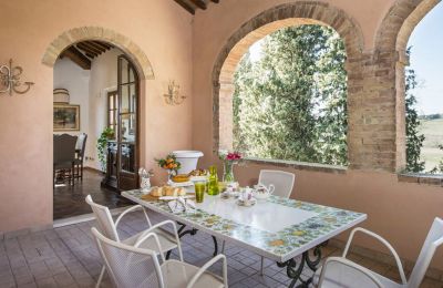 Historic Villa for sale Torrenieri, Tuscany, Terrace