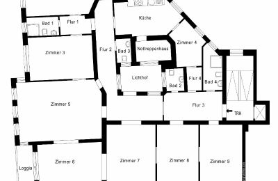 Property Charlottenburg-Wilmersdorf, Schmargendorf, Floor plan 1