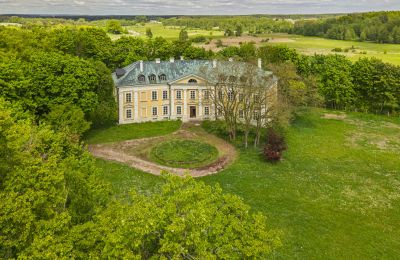 Castle for sale Luberadz, Mazovia, Drone view