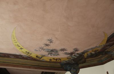 Historic Villa for sale Faido, Ticino, affresco restaurato