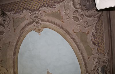 Historic Villa for sale Faido, Ticino, affresco restaurato
