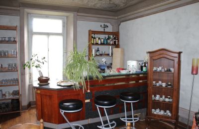 Historic Villa for sale Faido, Ticino, sala bar restaurata