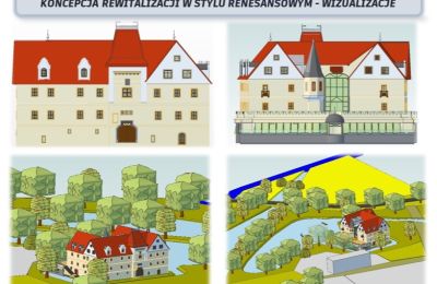 Castle for sale Komorowice, Wrocławska 27, Lower Silesia, Visualization