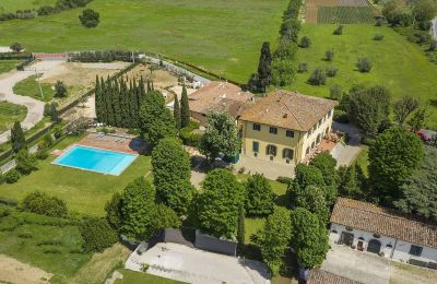 Historic Villa for sale Bagno a Ripoli, Tuscany, Drone view