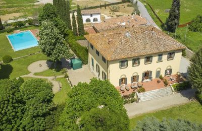 Historic Villa for sale Bagno a Ripoli, Tuscany, Drone view