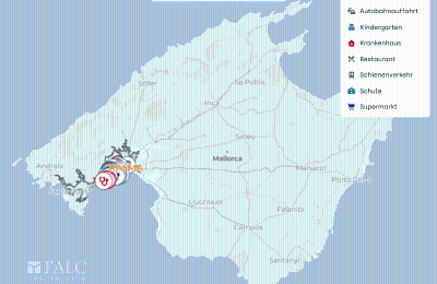 Manor house for sale Mallorca, Palma, Gènova, Balearic Islands, Lageplan