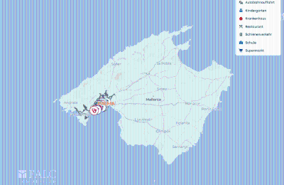 Historic villa for sale Mallorca, Serra de Tramuntana, Cas Català, Balearic Islands, Lageplan