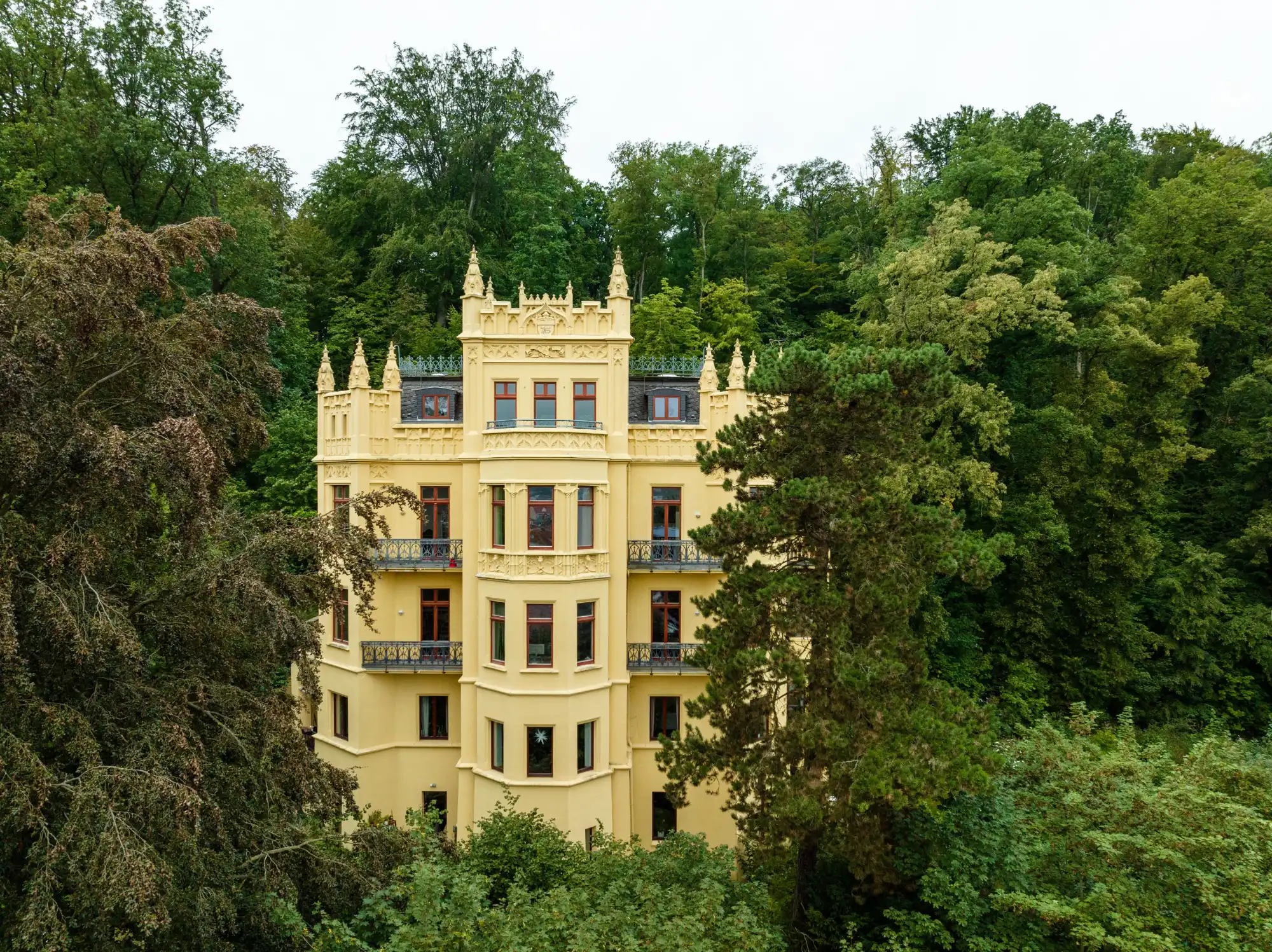 Photos Wohnung in außergewöhnlicher sanierter Villa direkt am Stadtwald mit Blick über die Stadt zu verkaufen! Einzeldenkmal