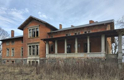 Manor house for sale Bolkowice, Dwór w Bolkowicach, West Pomerania, Back view