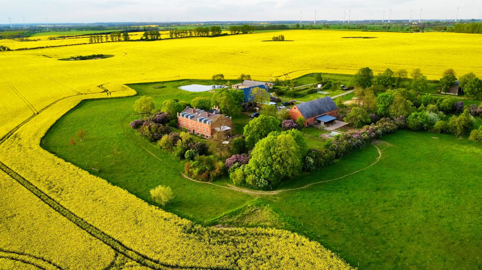 Photos Uckermark manor farm: Secluded estate with four residential units and workshops