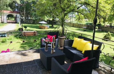 Castle for sale Baden-Württemberg, Terrasse Praxishaus
