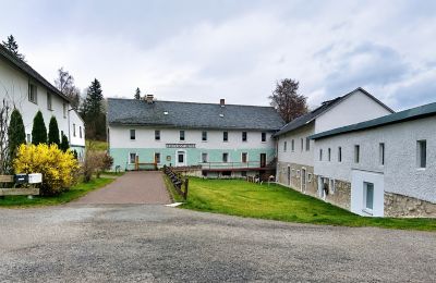 Historic properties, Historic three-sided mill estate with restaurant in the Schleiz valley