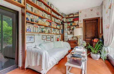 Historic Villa for sale Castelletto Sopra Ticino, Piemont:  Library
