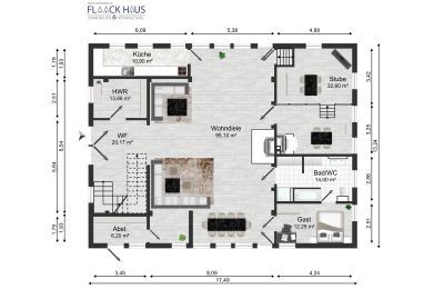 Country property for sale 26919 Brake (Unterweser), Lower Saxony, Grundriss EG