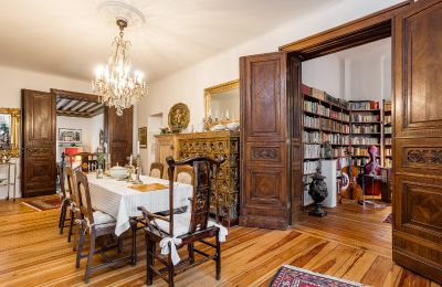 Period mansion for sale Berlin, , Essbereich / Blick in die Bibliothek