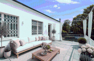 Period mansion for sale Berlin, , Terrasse im OG visualisiert