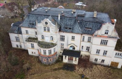 Castle for sale Bronów, Pałac w Bronowie, Lower Silesian Voivodeship:  Drone