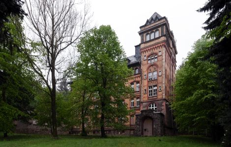 Bad Schlema, Auer Talstraße - Historical properties in Erzgebirge: Former Sanatorium of the Wismut AG
