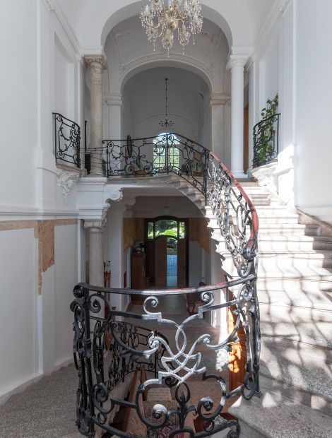  - Neo-Baroque staircase in Rybokarty Castle