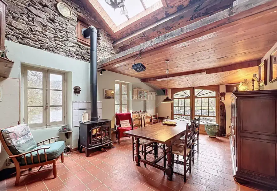 Tanus area in France, Restored Mill, interior views