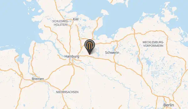 Location of Niendorf Manor near Hamburg