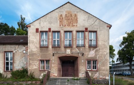 Bandelin, Schulstraße - Typical Arts and Leisure Center in the former GDR (German Democratic Republic)