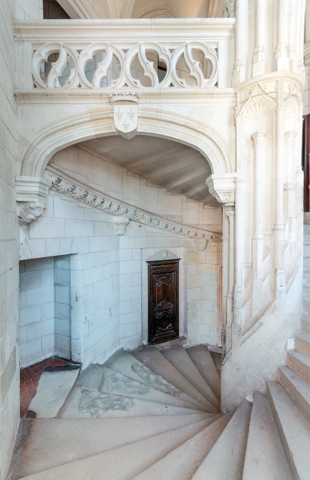 Château de Chaumont: Spiral stairs, Chaumont-sur-Loire