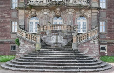  - Schloss Burgscheidungen: Baroque outdoor stairs