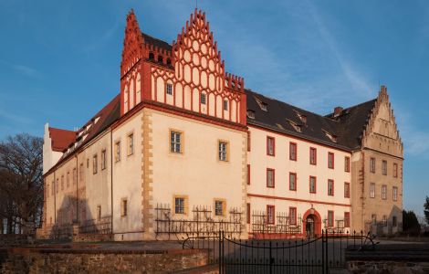 Trebsen/Mulde, Thomas-Müntzer-Gasse - Castle in Trebsen - District Leipzig, Saxony